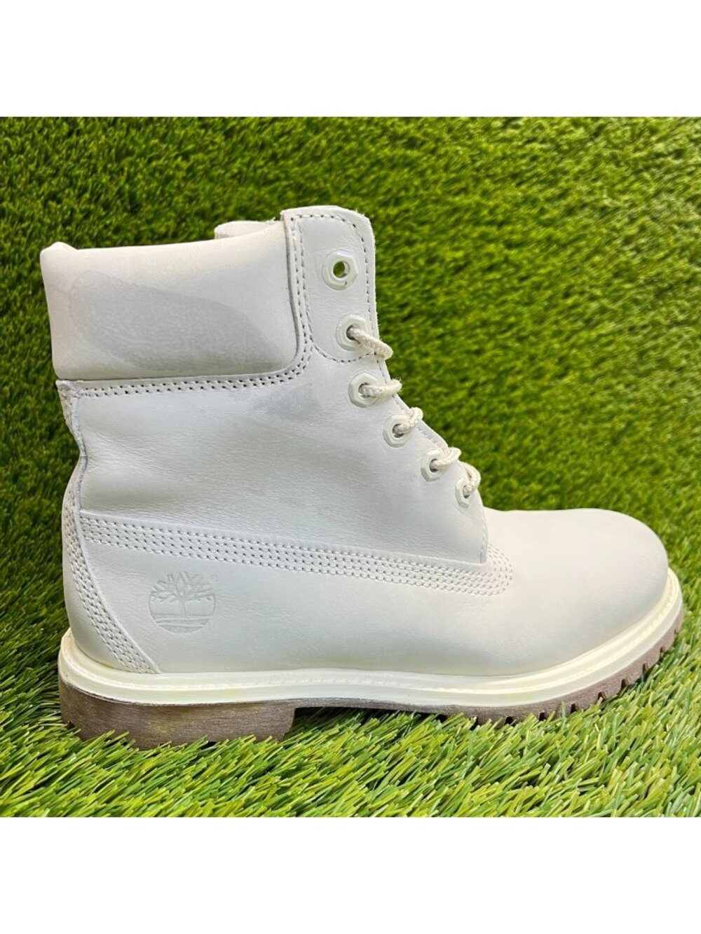 Timberland 6-Inch Premium Mens Size 7.5 Vaporous Gray Outdoor Waterproof Boots
